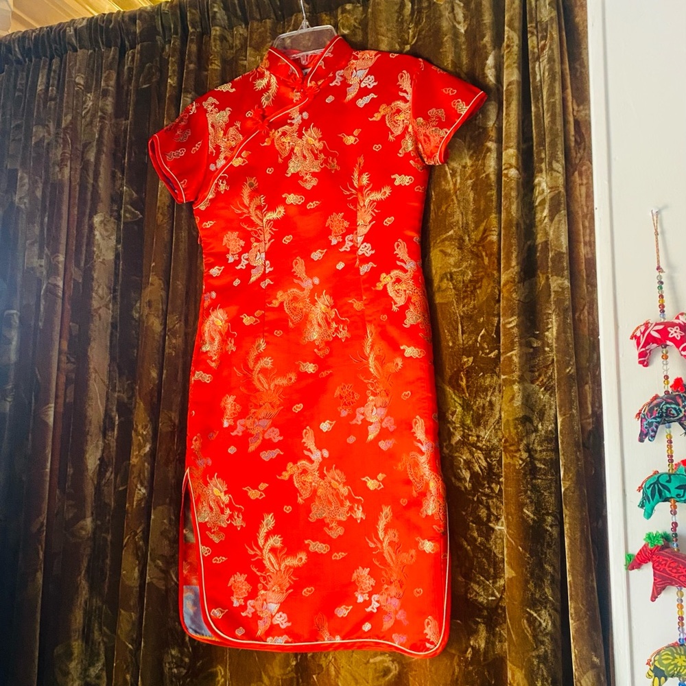 Asian Dragon Mini Dress